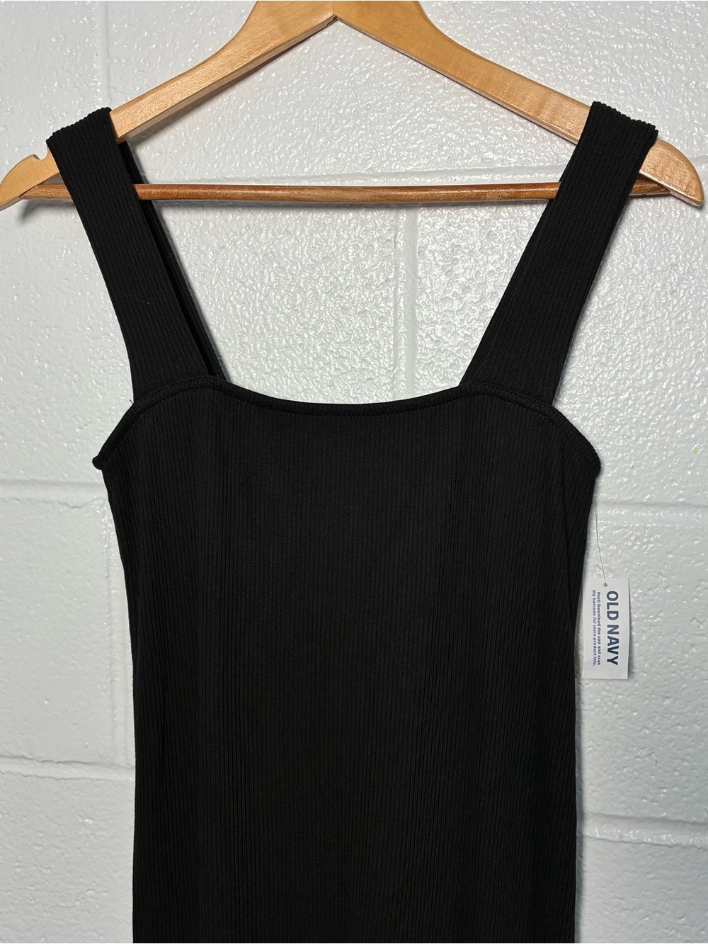 NEW Old Navy cotton rayon blend rib knit midi tank dress - Picture 4 of 10